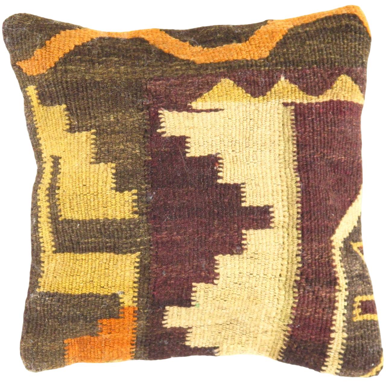 Vintage Turkish Pillow 12"X 12"